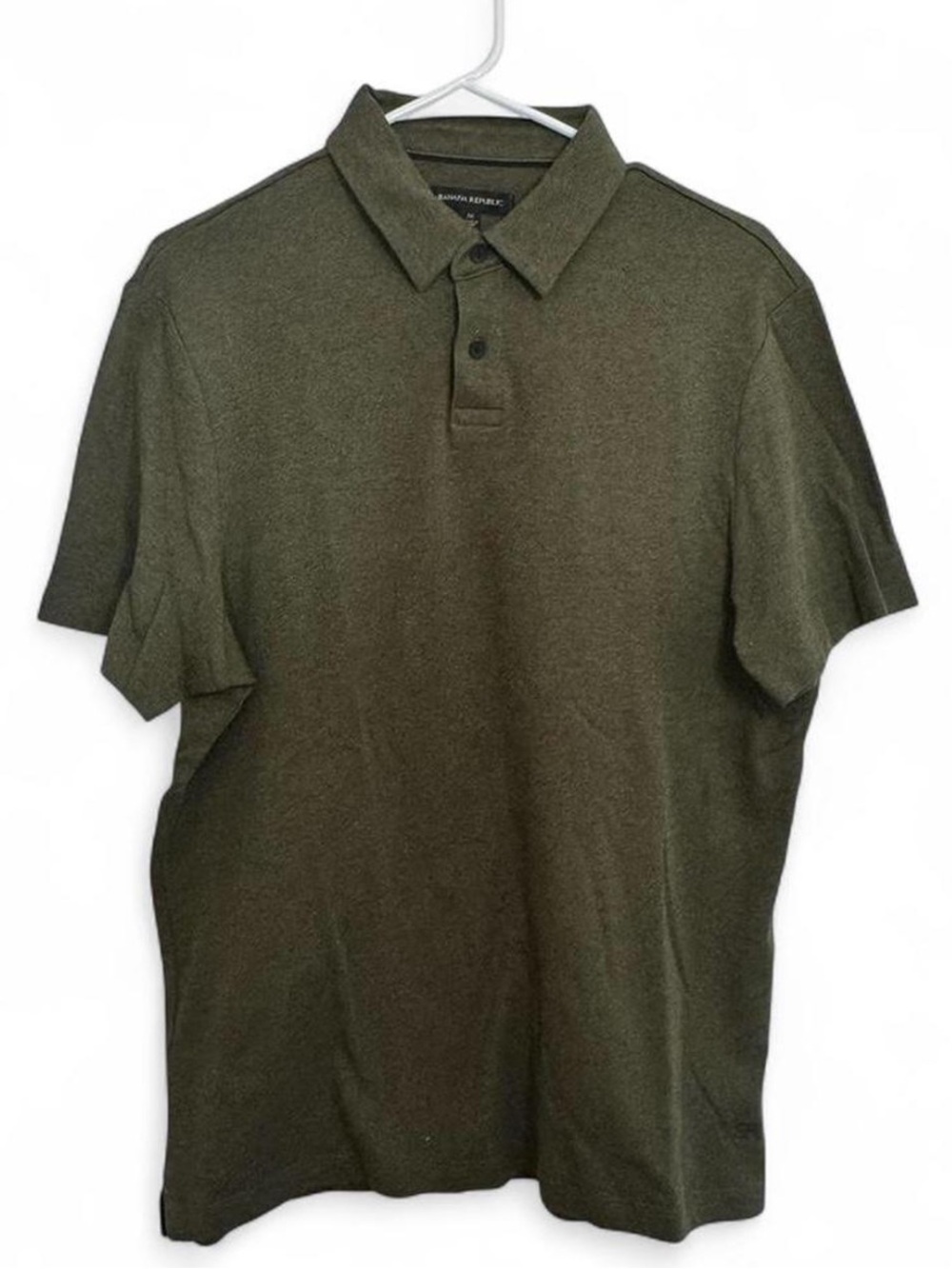 Banana Republic—Olive Green Short-Sleeve Polo